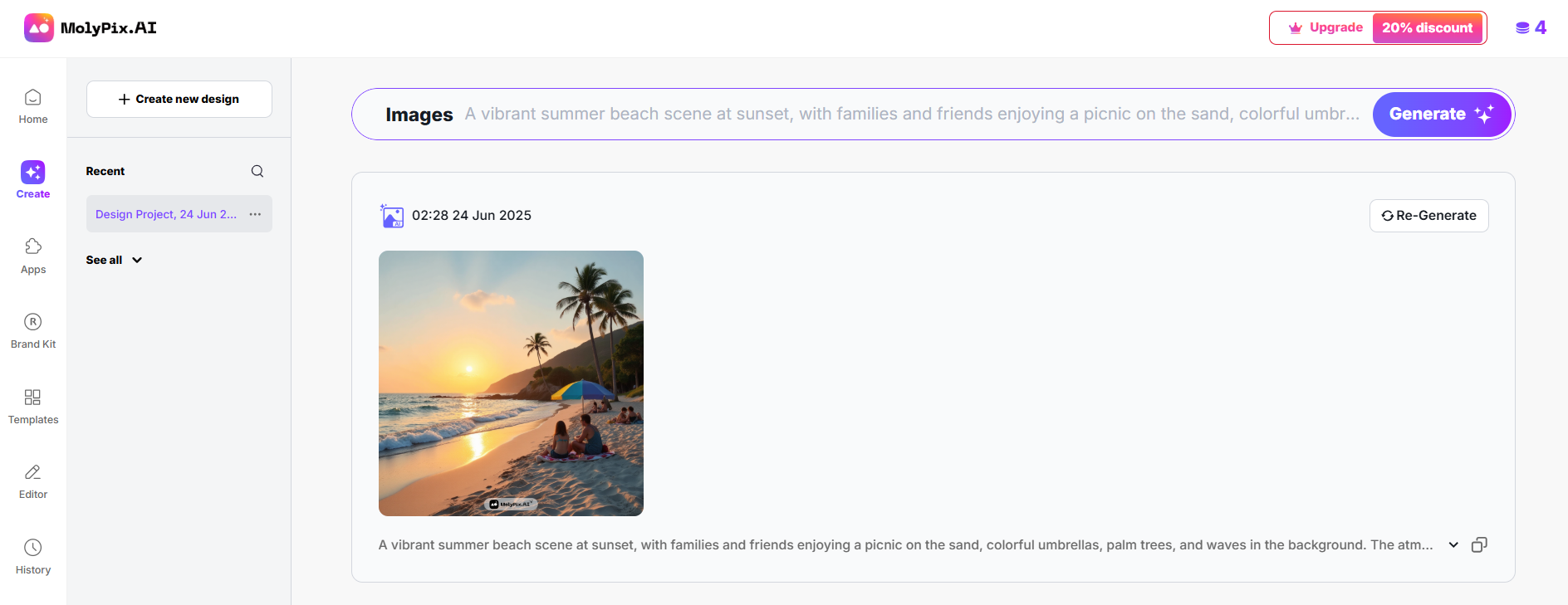molypix prompt result