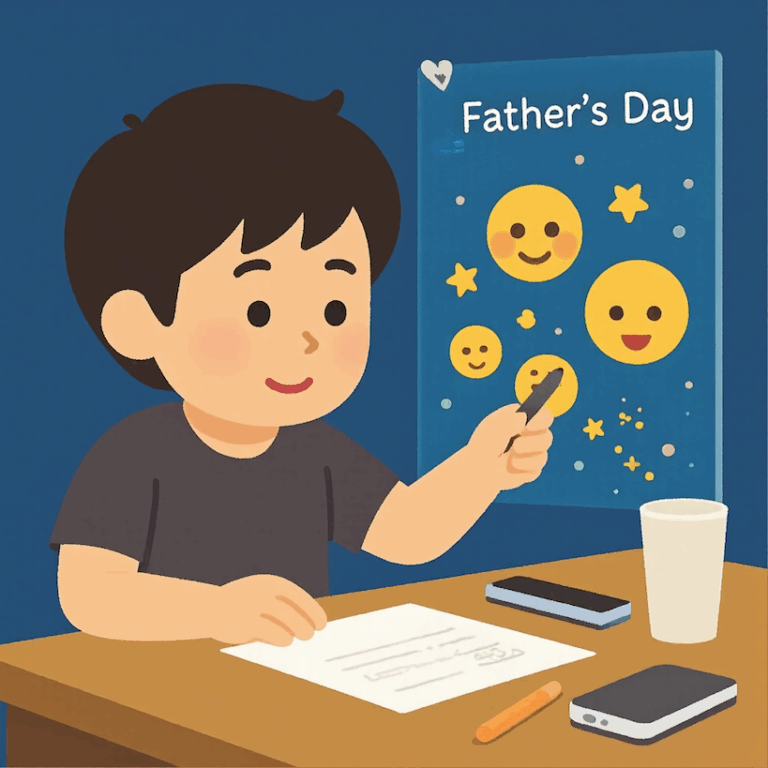 crafting a father's day message