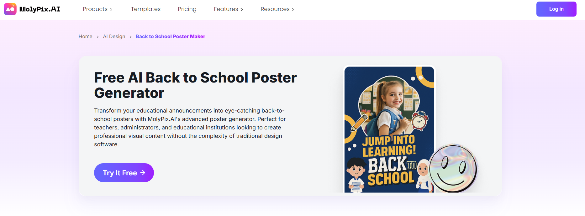 Back to school Poster Generator