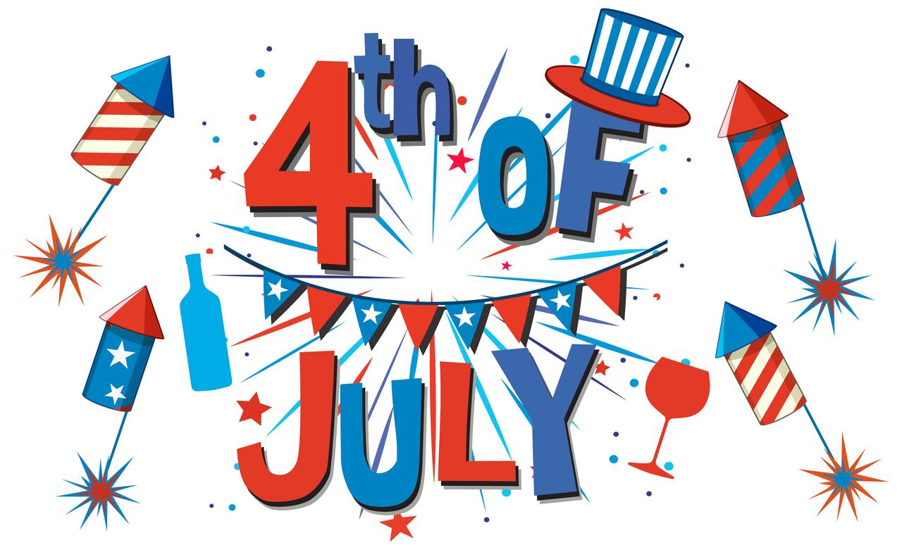 4th of July Patriotic Clipart & Illustrations
