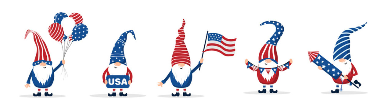 4th of July Patriotic Clipart & Illustrations