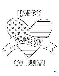 4th of July Printable Coloring Pages