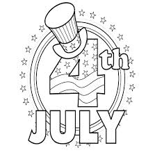 4th of July Printable Coloring Pages