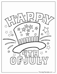 4th of July Printable Coloring Pages