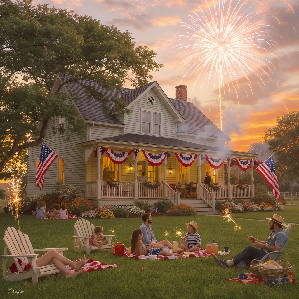 4th of July AI-Generated Images Using MolyPix.AI