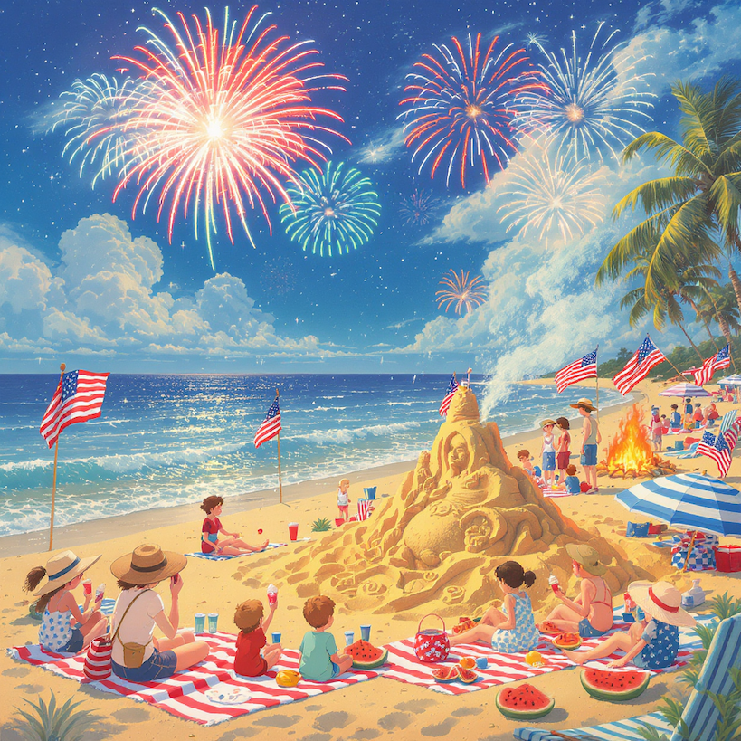 4th of July AI-Generated Images Using MolyPix.AI